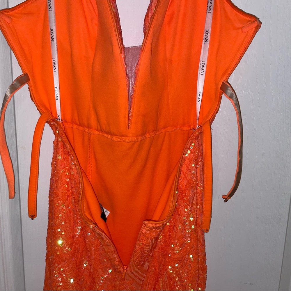 Jovani 2023 vivid orange gown - Picture 7 of 8